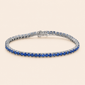 Flovrez Sapphire Tennis Bracelet