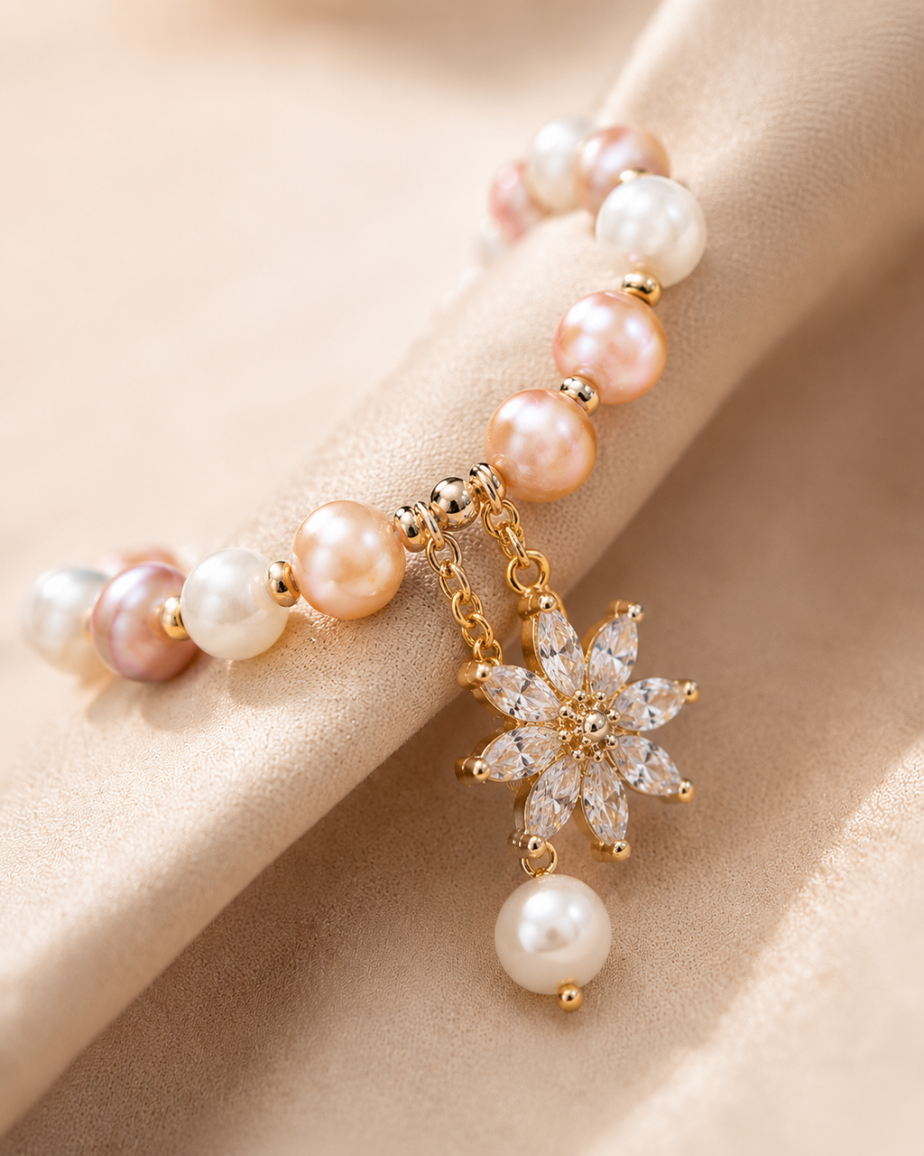 Flovrez Pearl Daisy Bracelet