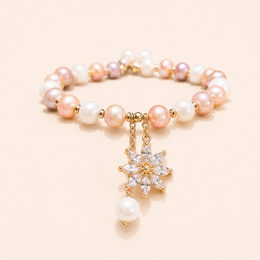 Flovrez Pearl Daisy Bracelet