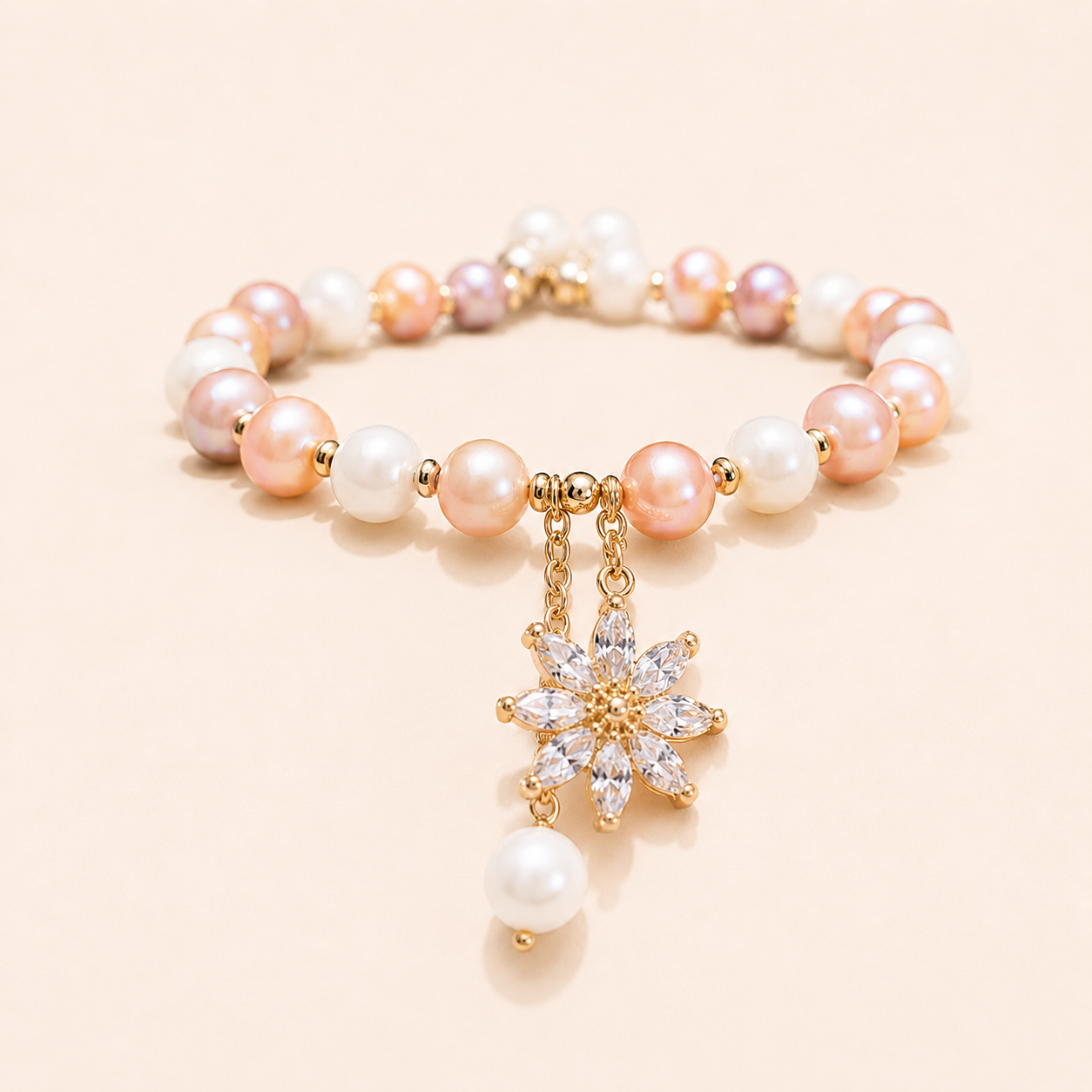 Flovrez Pearl Daisy Bracelet